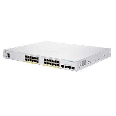 Cisco Business 250 Series 250-24FP-4X - Switch - L3 - smart - 24 x 10/100/1000 (PoE+) + 4 x 10 Gigabit SFP+ - rack-mountable - PoE+ (370 W)